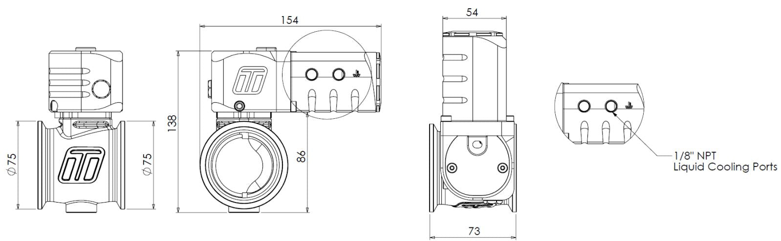 Electronic StraightGate eSG50 External Wastegate
