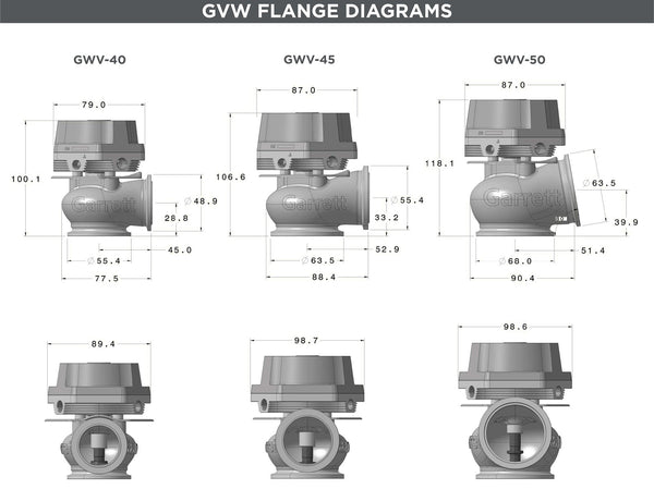 Garrett GVW-50 External Wastegate Kit 50mm