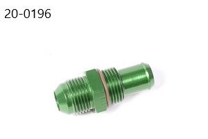 Orb Fitting, 10AN ORB with 5/8in Barb to 10AN Male Bulkhead 20-0196