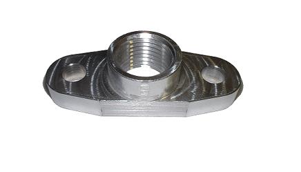 Aluminum - Oil Drain (Return) Flange T3 /T4, GT37, GT40, GT42, GTX42, GTX45