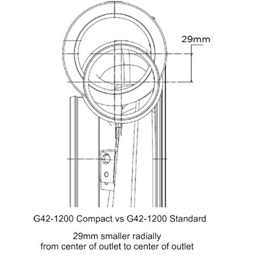 Turbo Assembly Kit, G42-1200C, T4 Divided 1.01 A/R, Compact CHS, Garrett P/N 879779-5004S GRT-TBO-J97