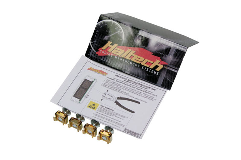 Haltech Platinum ECU Rail-Type Mounts & Screws - Pack of 4