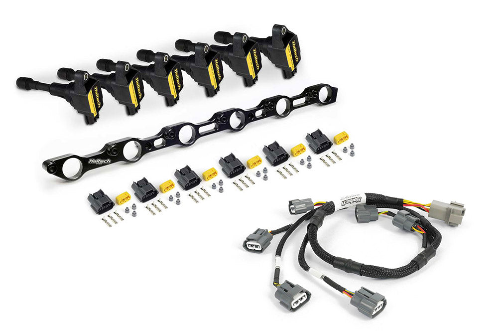 Haltech Toyota JZ R35 Coil Conversion Kit w/Bracket Coils Connectors & Harness (1JZ/1JZ VVT/2JZ)