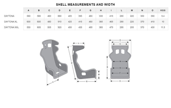 MOMO Racing Daytona Racing Seats 1073BLK