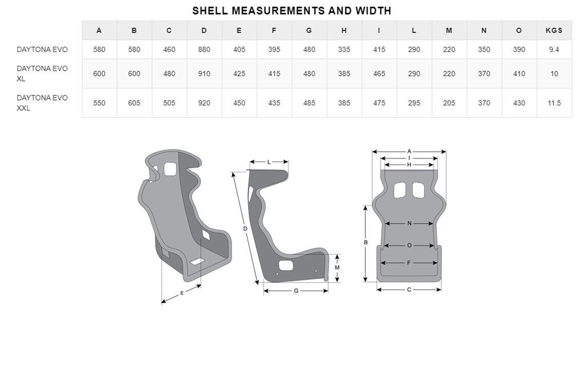 MOMO Racing Daytona Evo Racing Seats 1075BLK